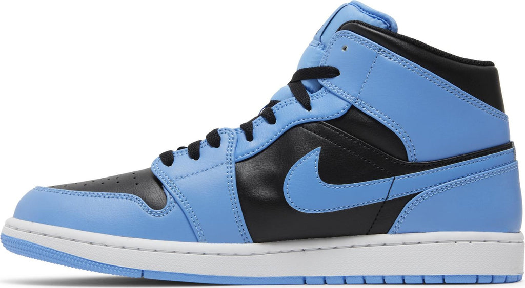 [DQ8426-401] Mens Air Jordan RETRO 1 MID 'UNIVERSITY BLUE BLACK'