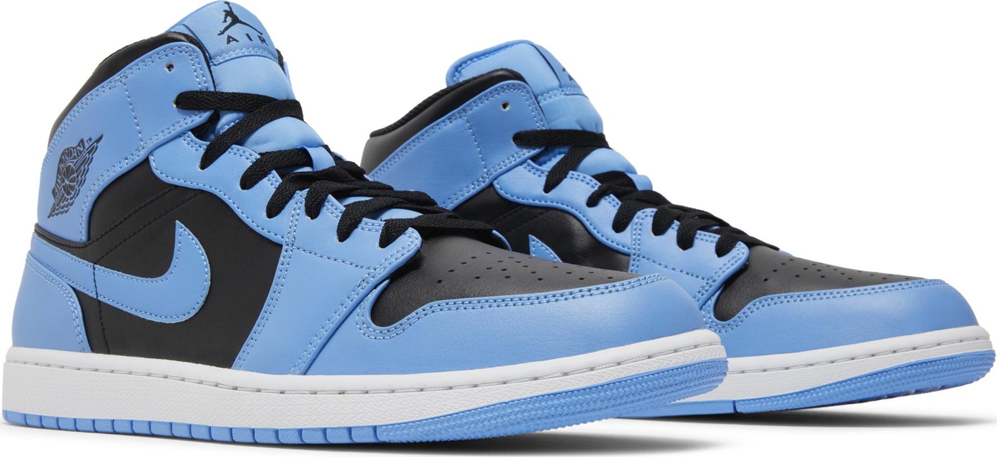 [DQ8426-401] Mens Air Jordan RETRO 1 MID 'UNIVERSITY BLUE BLACK'