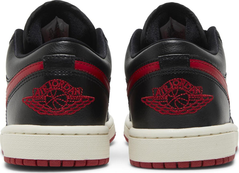 [DC0774-061] Womens Air Jordan RETRO 1 LOW 'BRED SAIL (WOMEN'S)'