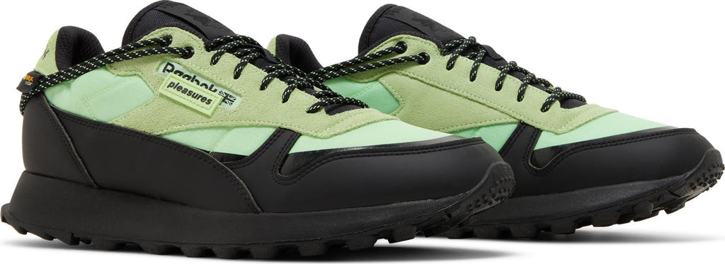 [H06244] Mens Reebok CLASSIC LEATHER TRAIL 'PLEASURES NEON MINT'