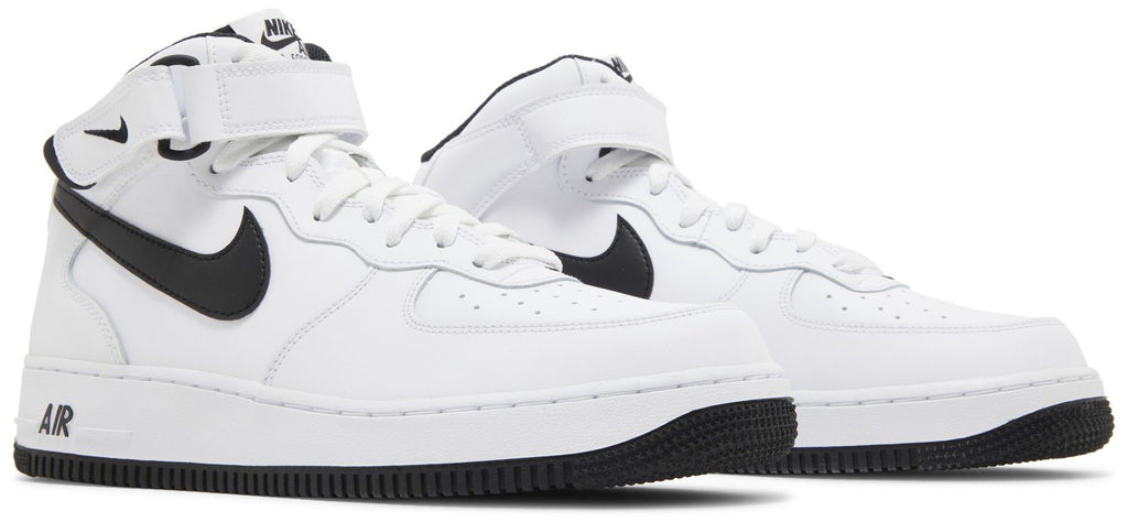 [DV0806-101] MENS NIKE AIR FORCE 1 MID 'WHITE BLACK (2023)'