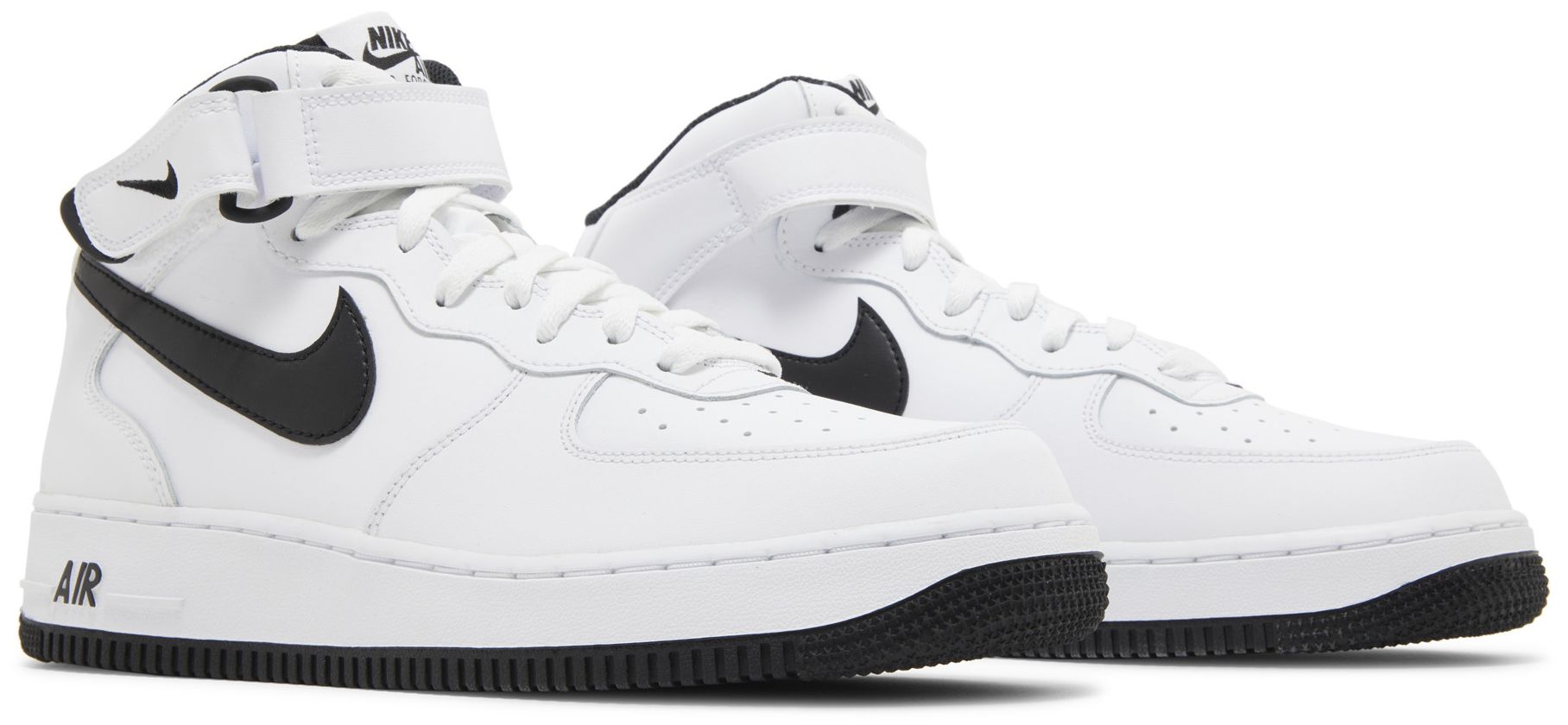 [DV0806-101] MENS NIKE AIR FORCE 1 MID 'WHITE BLACK (2023)'