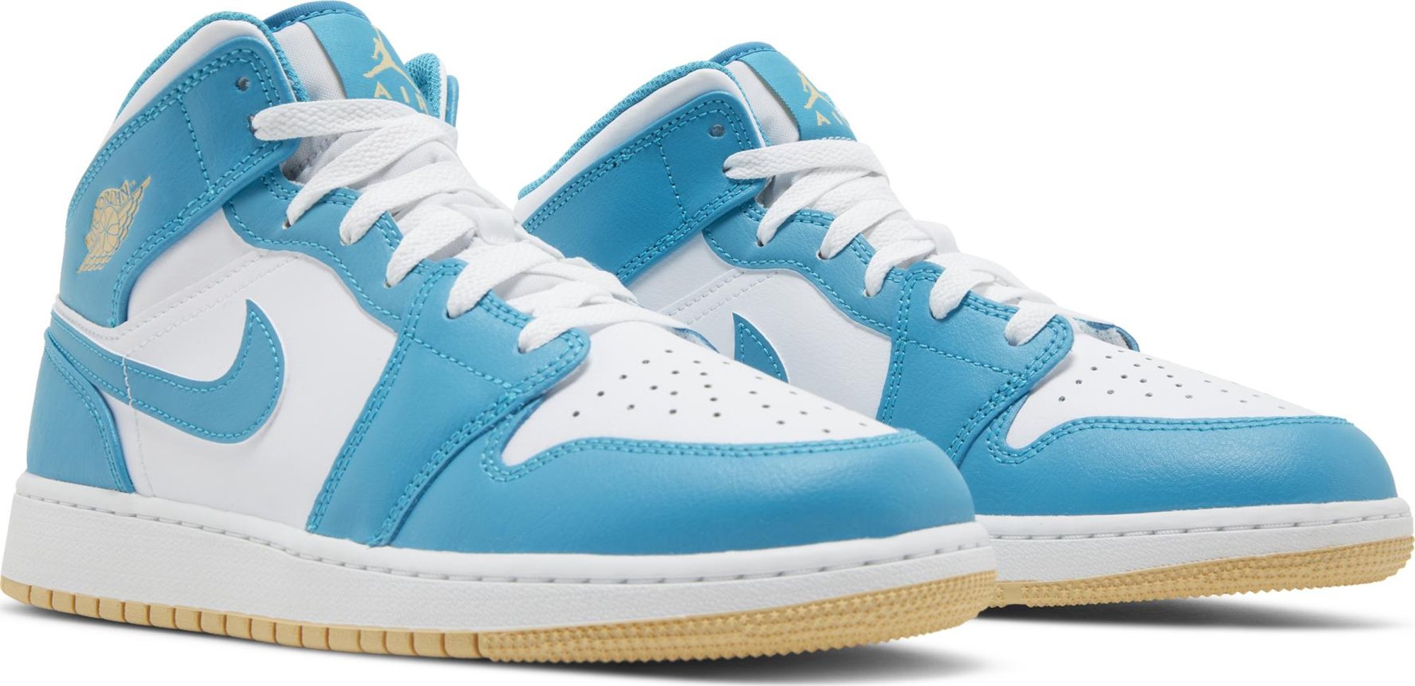 [DQ8423-400] Grade School Air Jordan RETRO 1 MID 'AQUATONE (GS)'