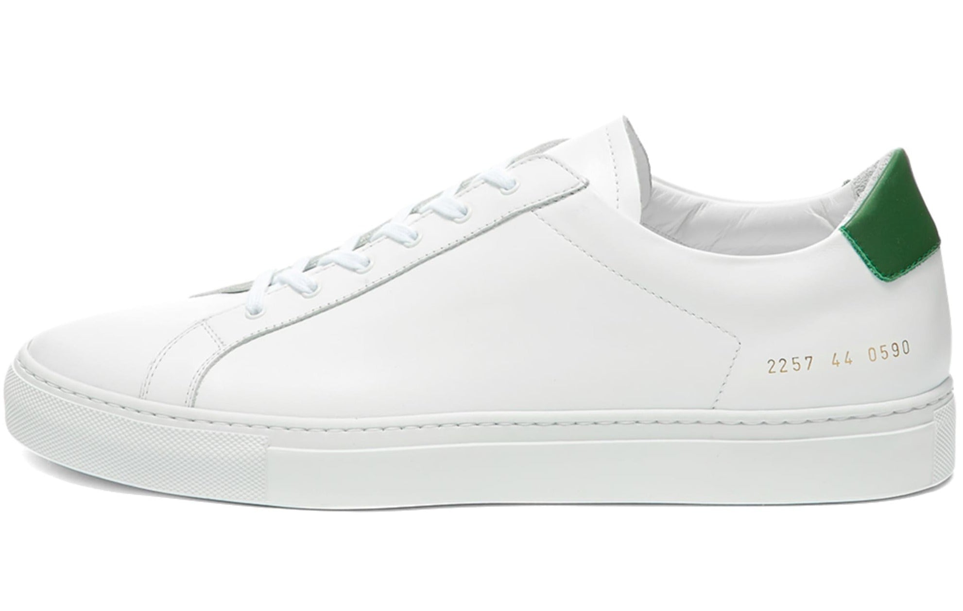 [2257-0590] Mens Common Projects RETRO LOW 'WHITE & GREEN'