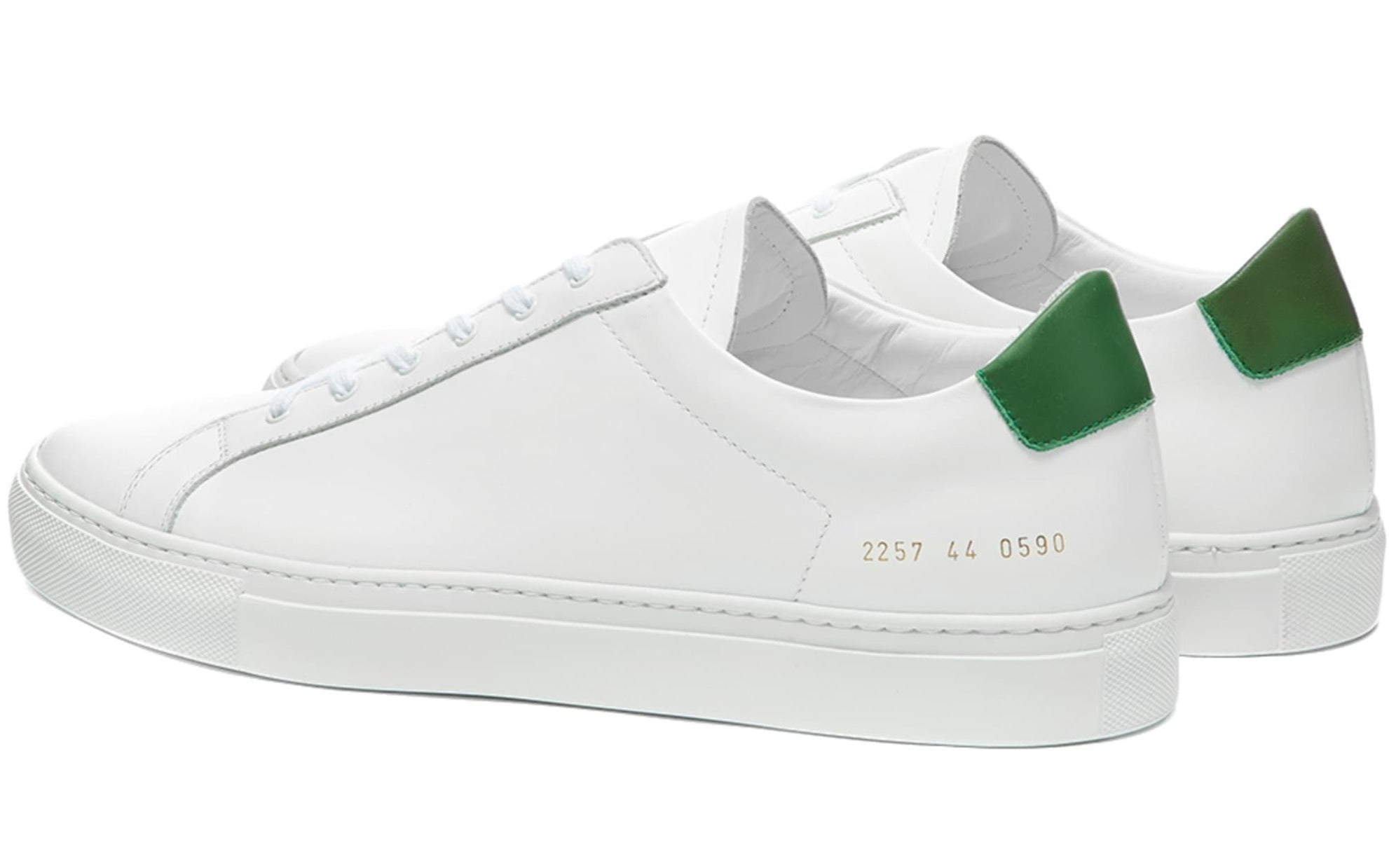 [2257-0590] Mens Common Projects RETRO LOW 'WHITE & GREEN'