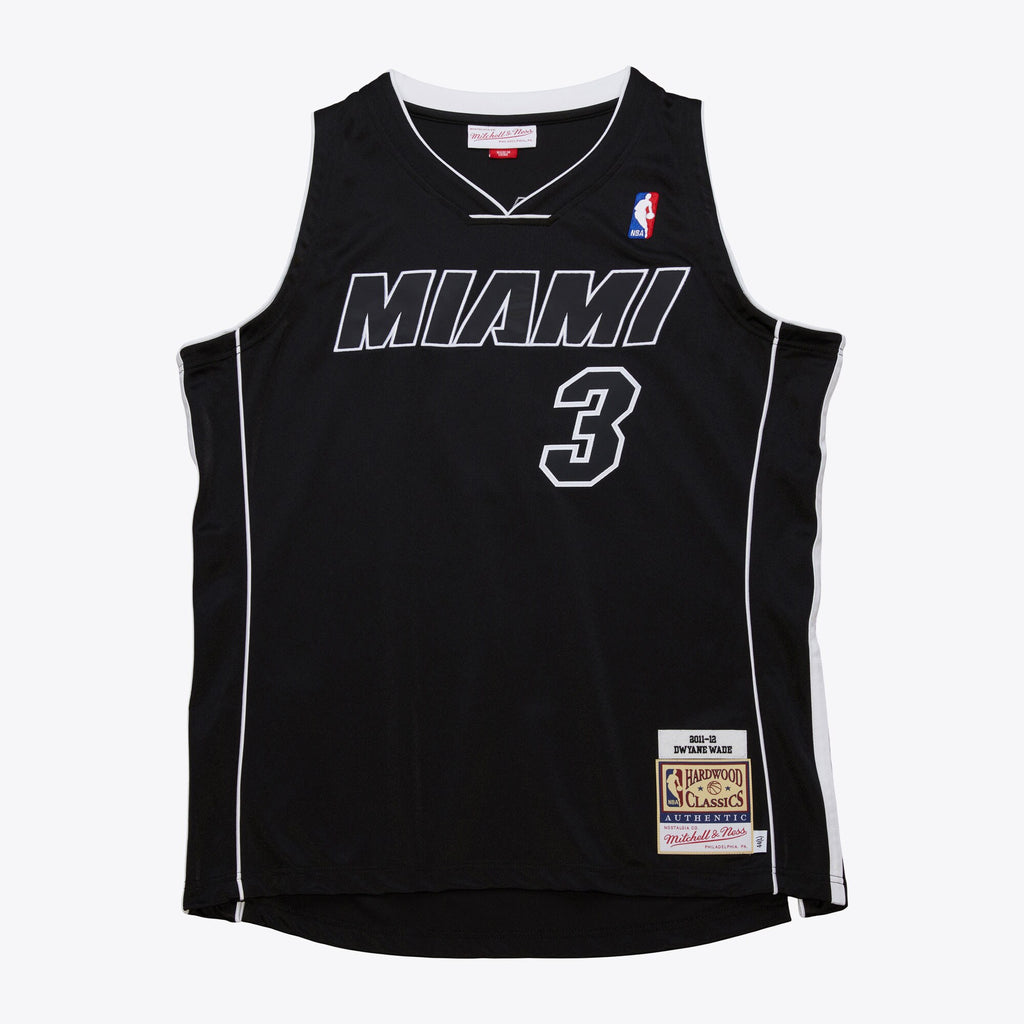 Mens Mitchell & Ness NBA DARK ALTERNATE JERSEY HEAT 2011 DWYANE WADE