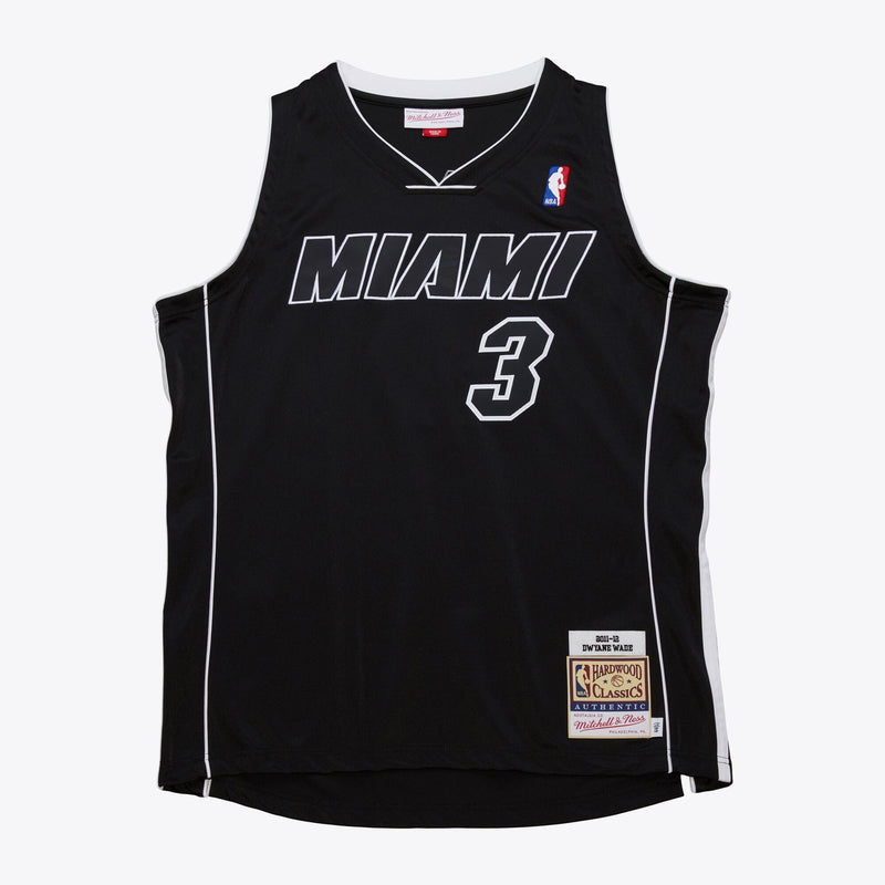 Mens Mitchell & Ness NBA DARK ALTERNATE JERSEY HEAT 2011 DWYANE WADE