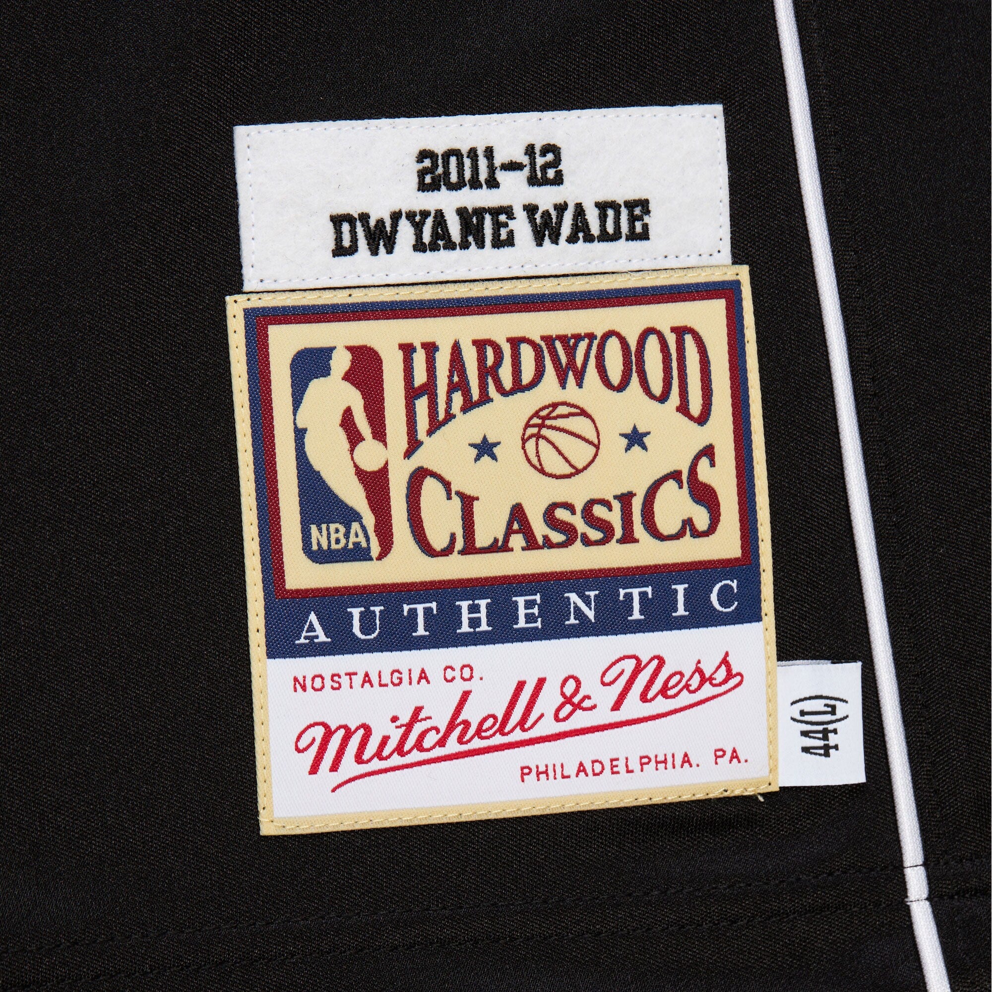 Mens Mitchell & Ness NBA DARK ALTERNATE JERSEY HEAT 2011 DWYANE WADE