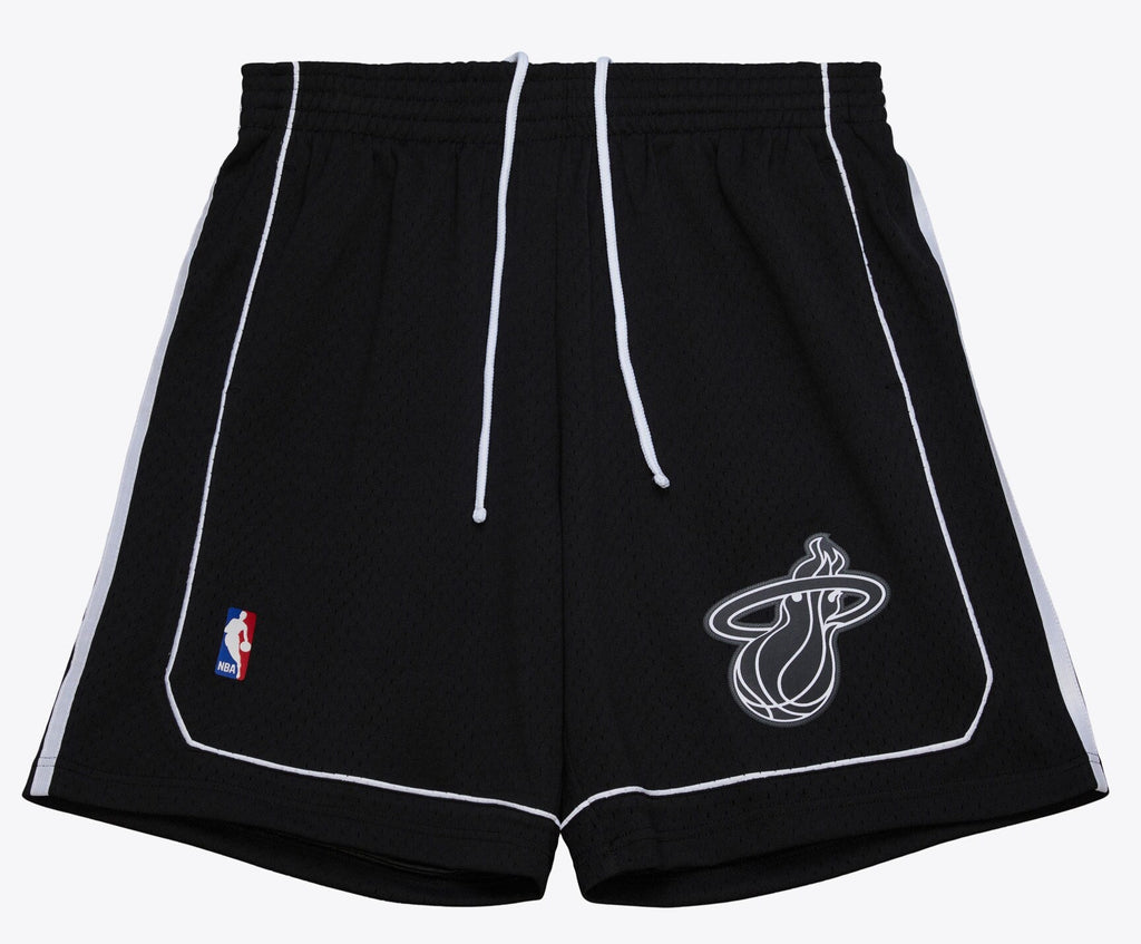 MENS MITCHELL & NESS NBA BLACK SHORTS HEAT 2011