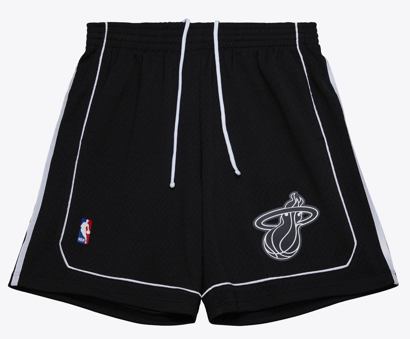 MENS MITCHELL & NESS NBA BLACK SHORTS HEAT 2011