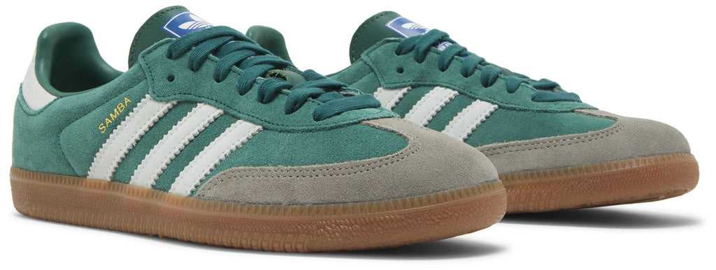 [ID2054] MENS ADIDAS SAMBA OG' COLLEGIATE GREEN GUM GREY TOE'