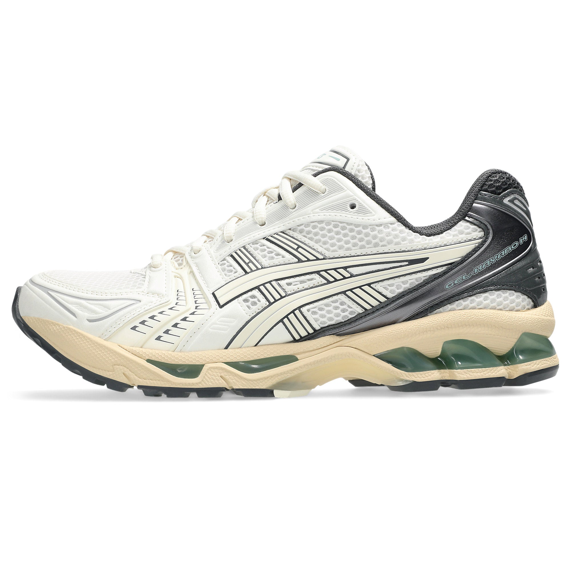 [1203A537-113] MENS ASICS GEL-KAYANO 14 'CREAM OBSIDIAN GREY'