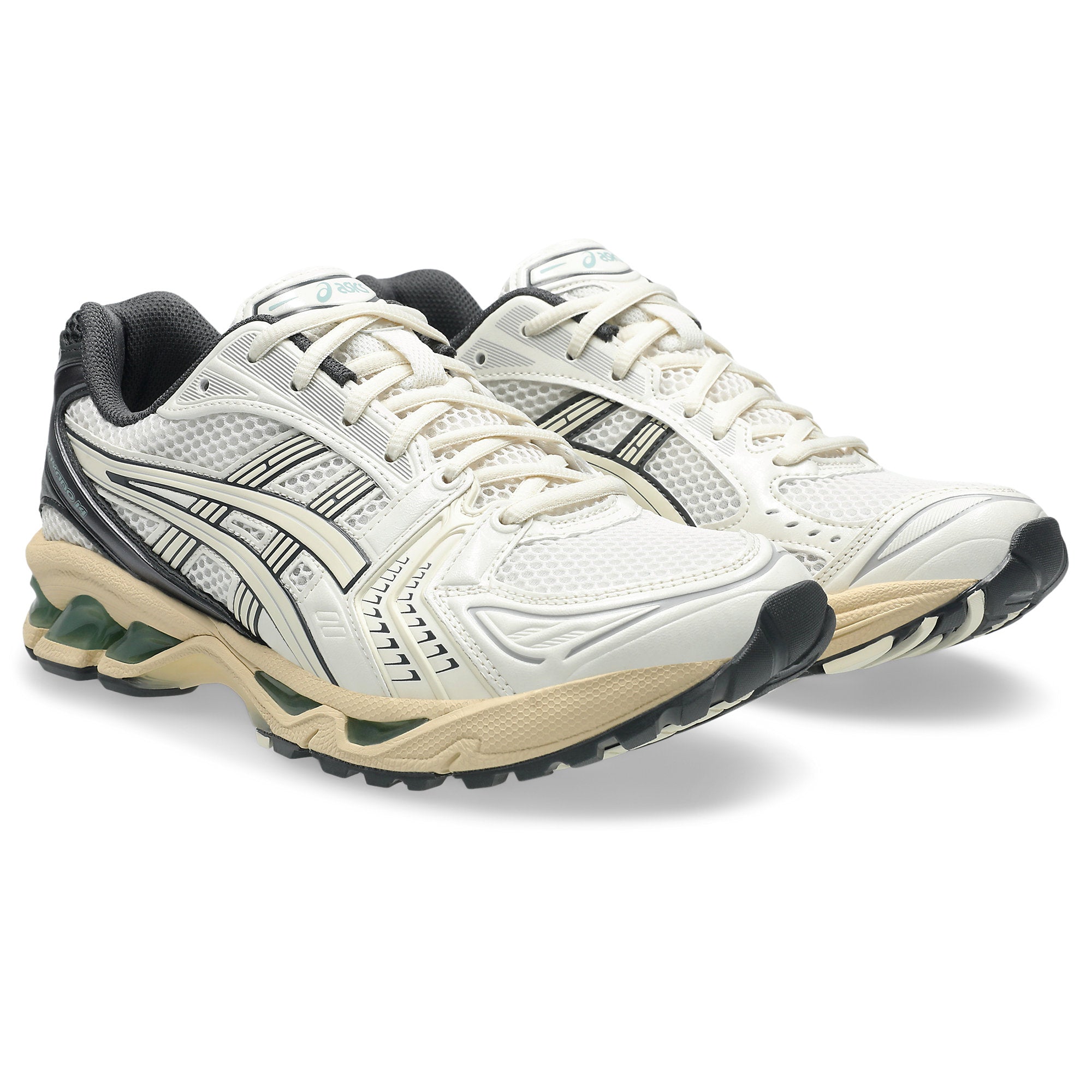 [1203A537-113] MENS ASICS GEL-KAYANO 14 'CREAM OBSIDIAN GREY'