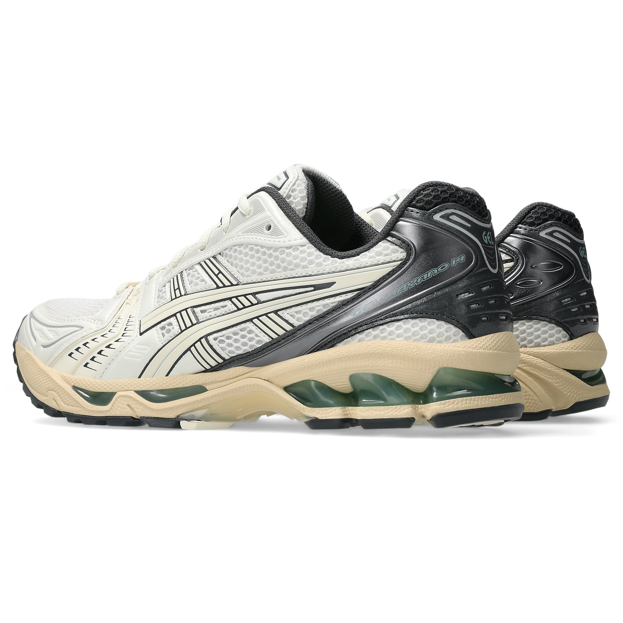 [1203A537-113] MENS ASICS GEL-KAYANO 14 'CREAM OBSIDIAN GREY'