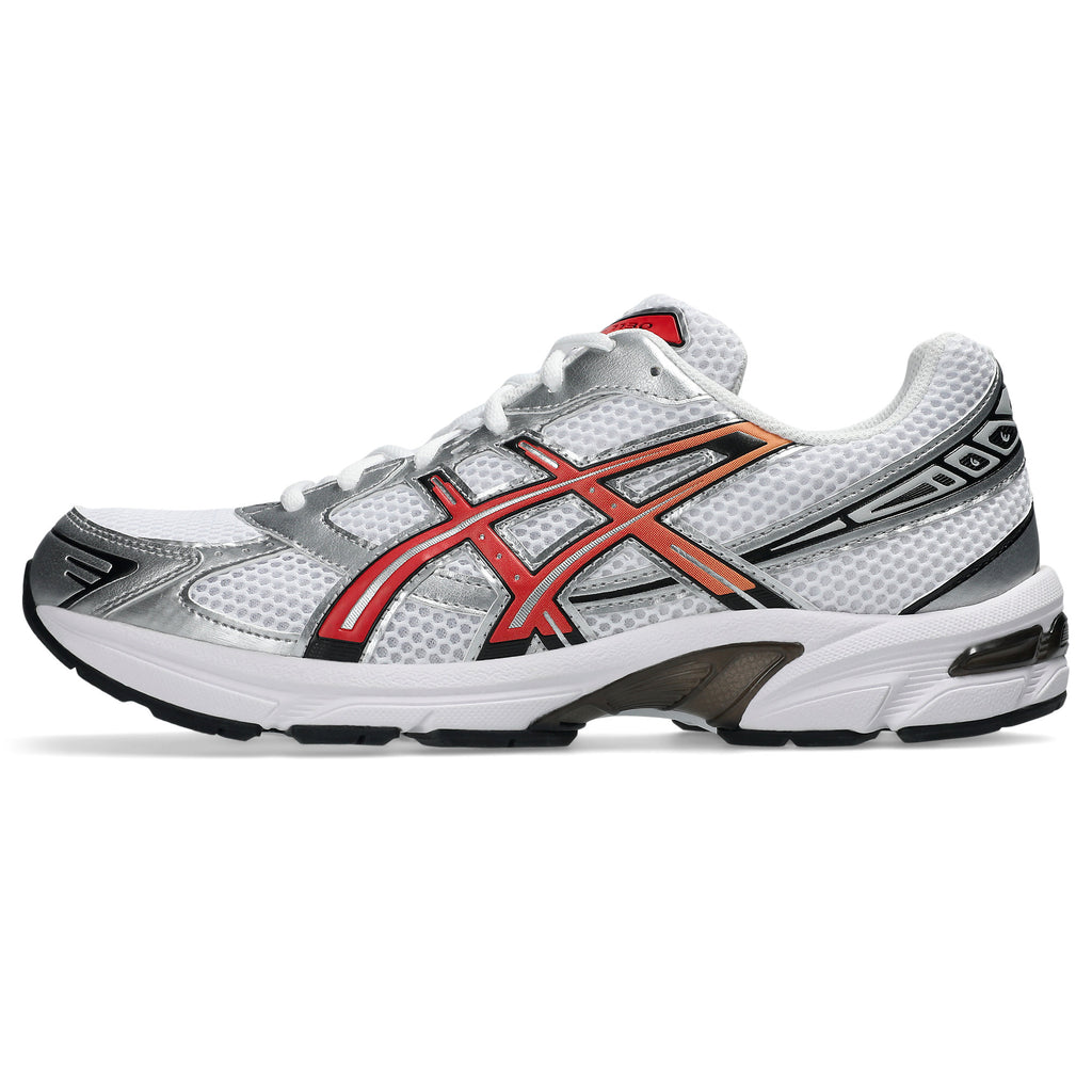 [1203A609-111] MENS ASICS GEL-1130 'WHITE RED SNAPPER'