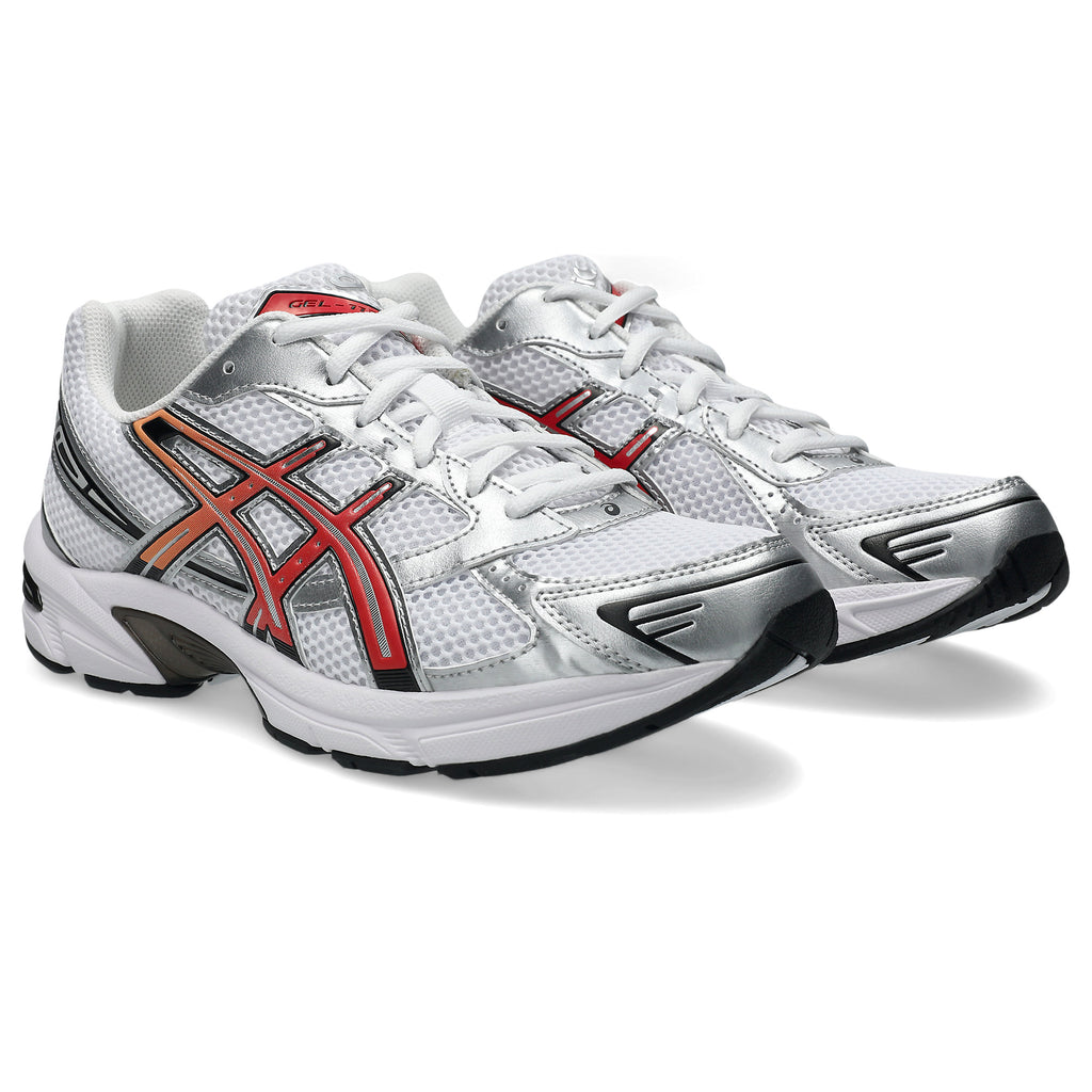 [1203A609-111] MENS ASICS GEL-1130 'WHITE RED SNAPPER'