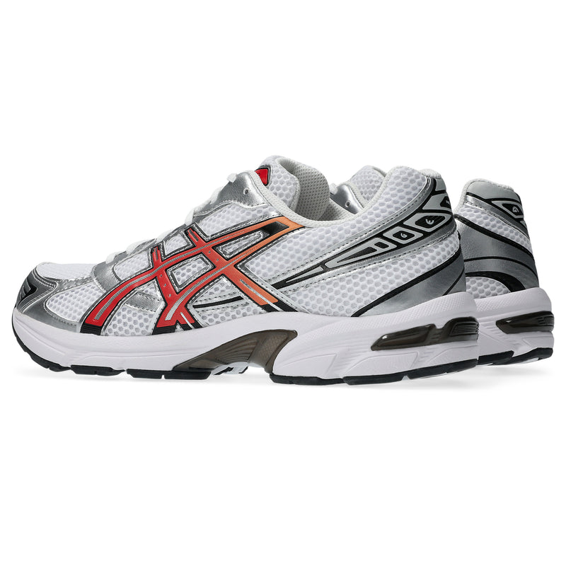 [1203A609-111] MENS ASICS GEL-1130 'WHITE RED SNAPPER'