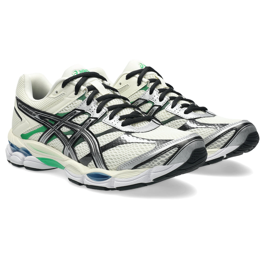 [1203A888-750] MENS ASICS GEL-CUMULUS 16 'IVORY PURE SILVER GREEN'