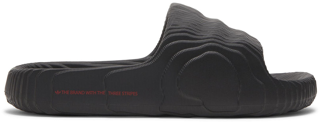 [ID4925] MENS ADIDAS ADILETTE 22 'BLACK SCARLET'