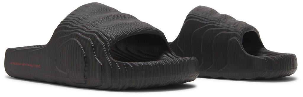 [ID4925] MENS ADIDAS ADILETTE 22 'BLACK SCARLET'