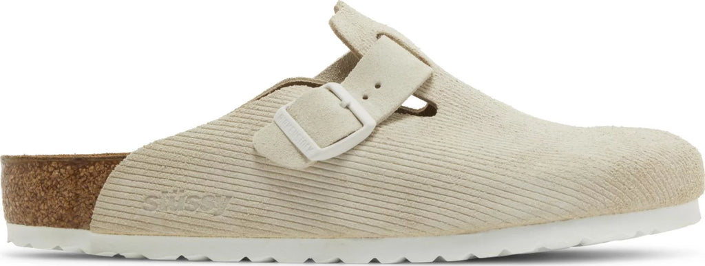 [1019742] Mens Birkenstock Stussy Boston Suede 'Stussy Bone'