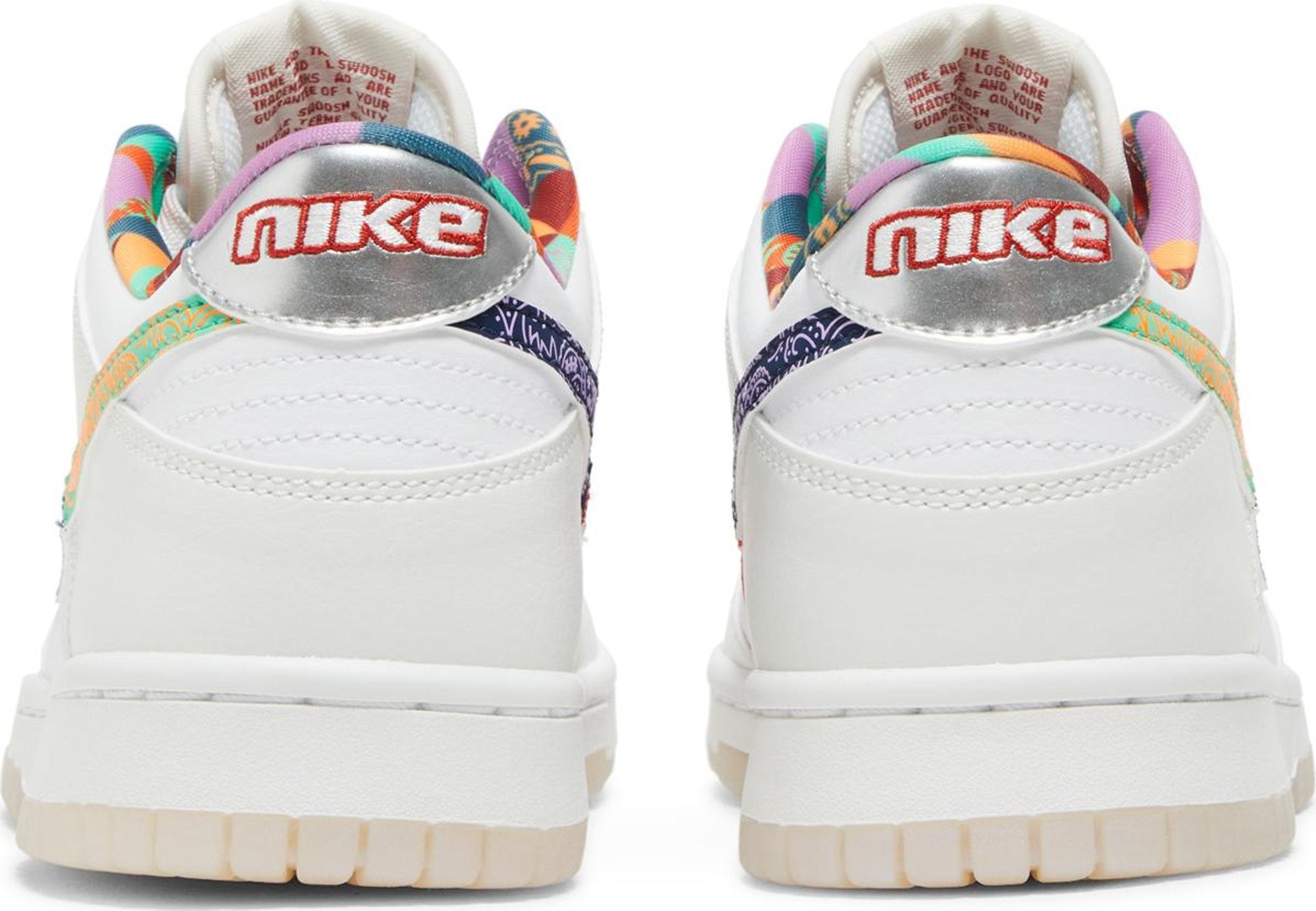 [FN8913-141] Grade School Nike Dunk Low 'White Multi-Color Paisley' (GS)