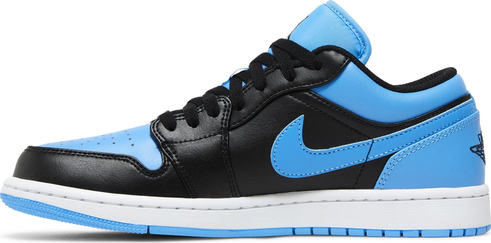 [553558-041] Mens Air Jordan RETRO 1 LOW 'BLACK UNIVERSITY BLUE'