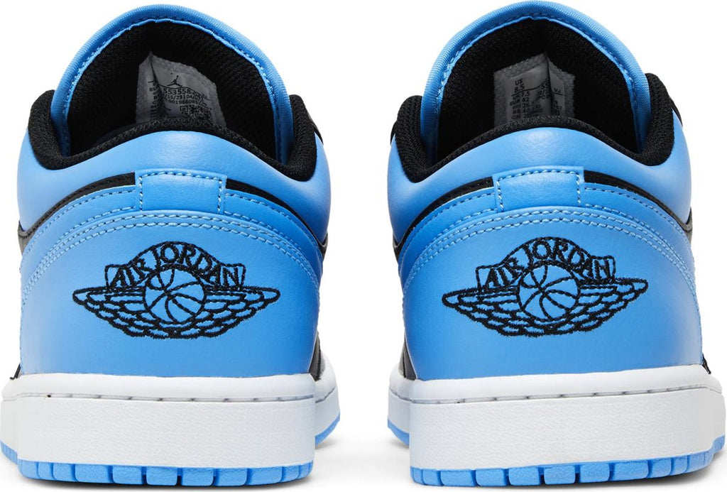 [553558-041] Mens Air Jordan RETRO 1 LOW 'BLACK UNIVERSITY BLUE'
