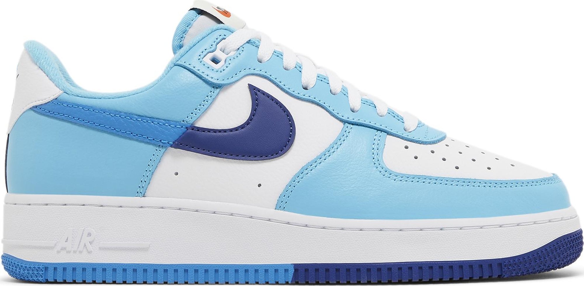 [DZ2522-100] Mens Nike AIR FORCE 1 LOW '07 LV8 'SPLIT LIGHT PHOTO BLUE DEEP ROYAL'