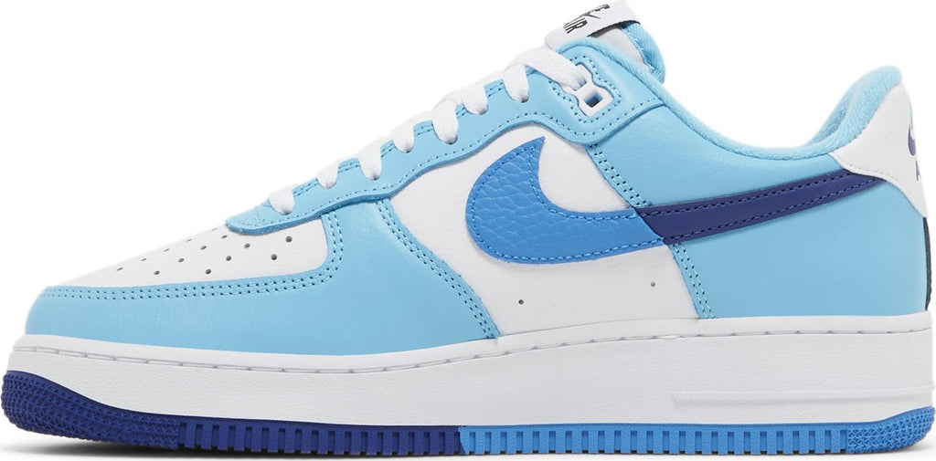 [DZ2522-100] Mens Nike AIR FORCE 1 LOW '07 LV8 'SPLIT LIGHT PHOTO BLUE DEEP ROYAL'