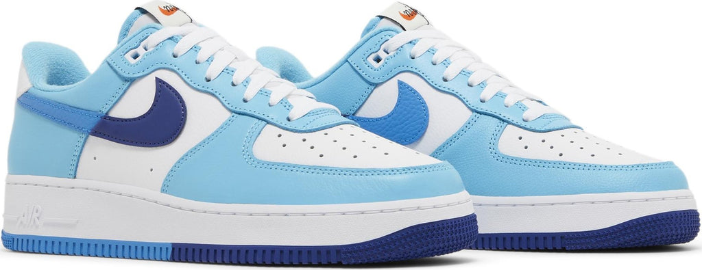 [DZ2522-100] Mens Nike AIR FORCE 1 LOW '07 LV8 'SPLIT LIGHT PHOTO BLUE DEEP ROYAL'