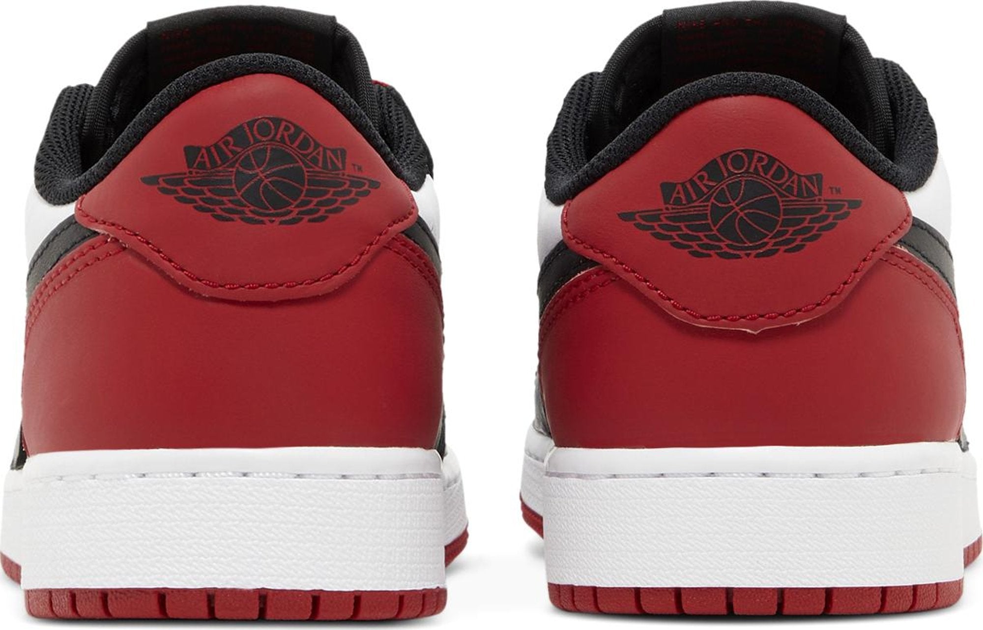 [CZ0858-106] Grade School Air Jordan RETRO 1 LOW OG 'BLACK TOE (2023) (GS)'