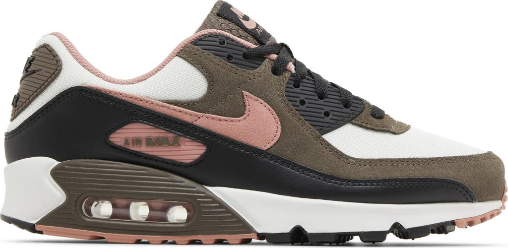 [DM0029-105] MENS NIKE AIR MAX 90 'IRONSTONE RED STARDUST' - SUMMIT WHITE/IRONSTONE/BLACK/RED STARDUST