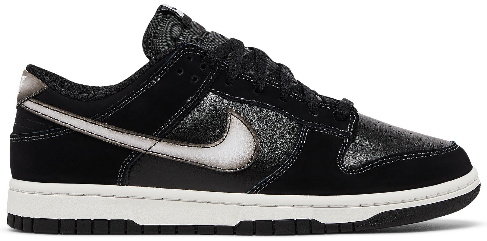 [FD6923-001] MENS NIKE DUNK LOW RETRO 'AIRBRUSH SWOOSH BLACK'