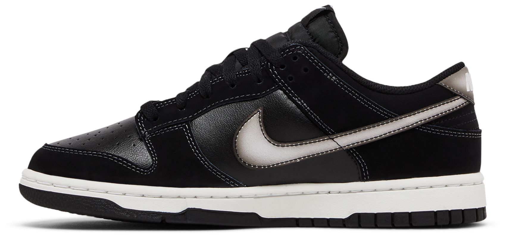 [FD6923-001] MENS NIKE DUNK LOW RETRO 'AIRBRUSH SWOOSH BLACK'