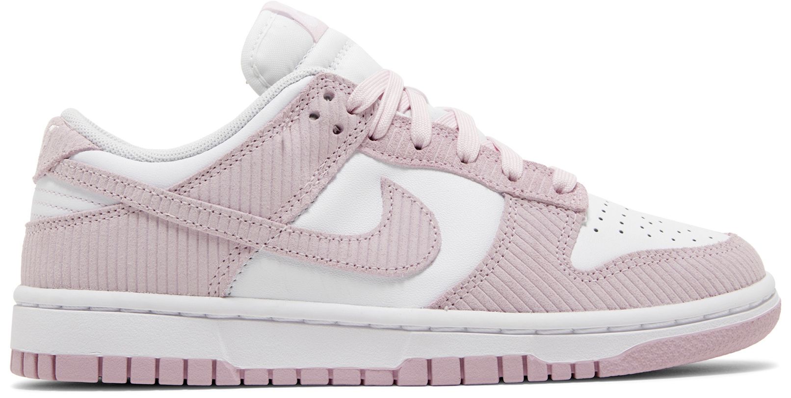 [FN7167-100] WOMENS NIKE DUNK LOW 'PINK CORDUROY'