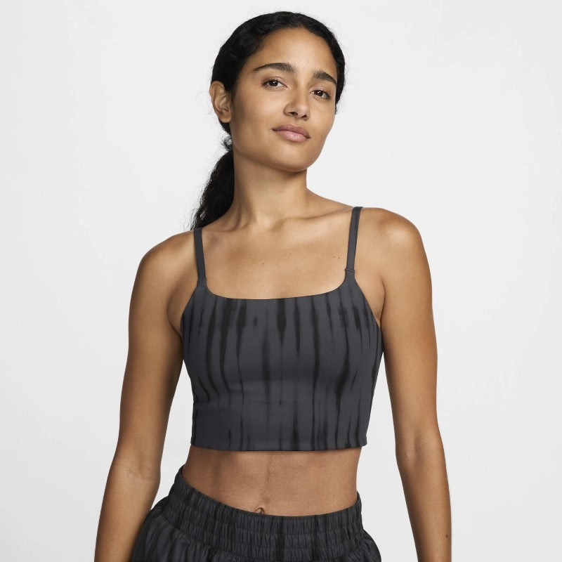 [FZ6749-068] WOMENS NIKE ONE LIGHT-SUPPORT LONGLINE PRINTED SPORTS BRA