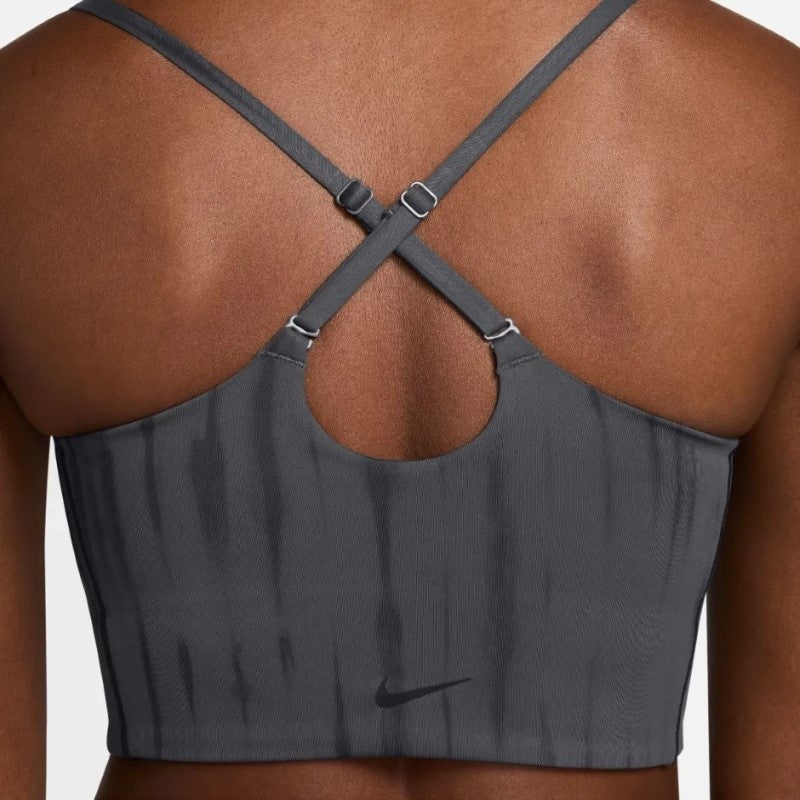 [FZ6749-068] WOMENS NIKE ONE LIGHT-SUPPORT LONGLINE PRINTED SPORTS BRA
