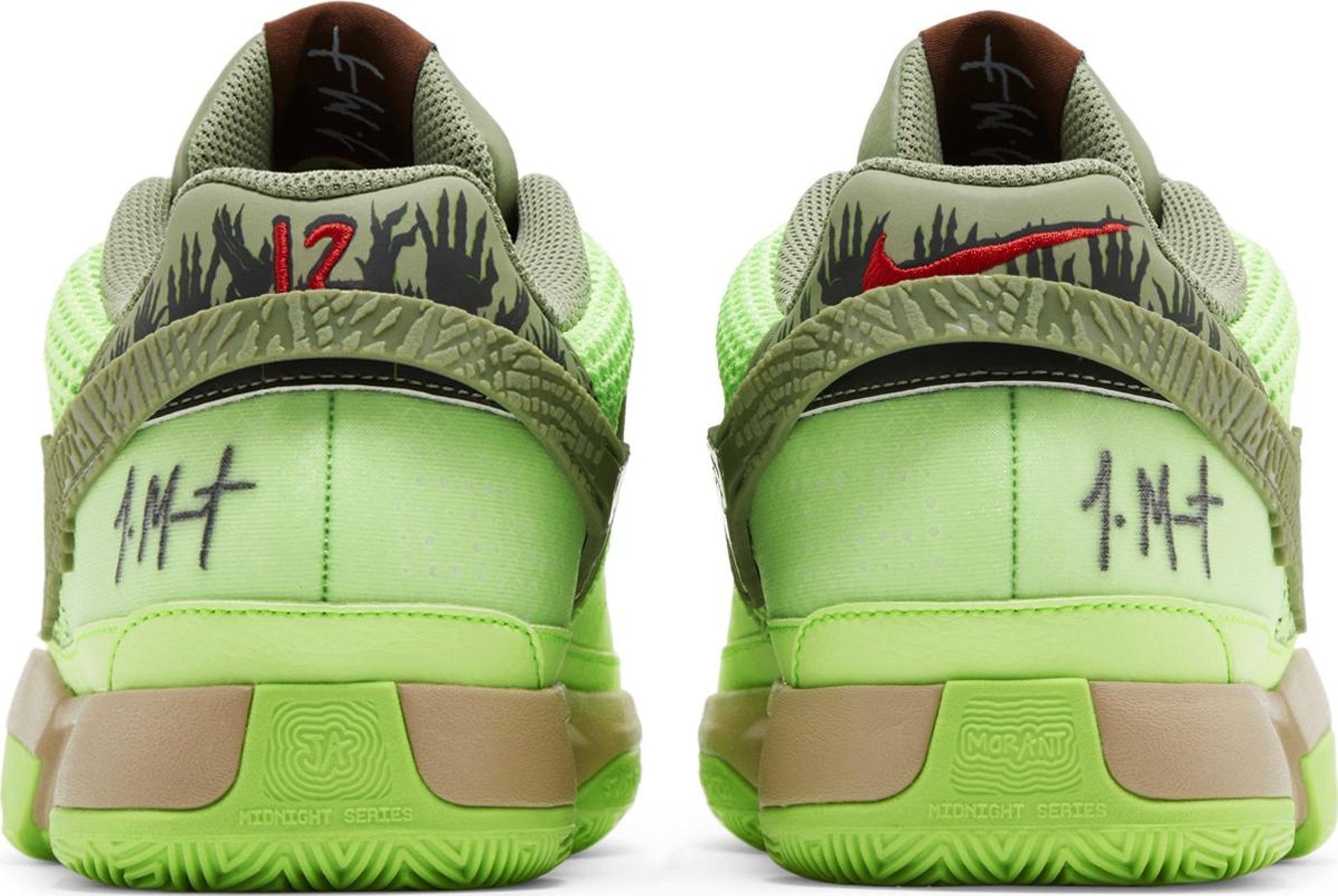 [FD6565-300] MENS NIKE JA 1 "ZOMBIE" - LIME BLAST/OIL GREEN-BLACK-HEMP