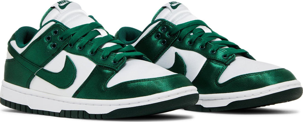 [DX5931-100] Womens Nike DUNK LOW 'MICHIGAN STATE SATIN'