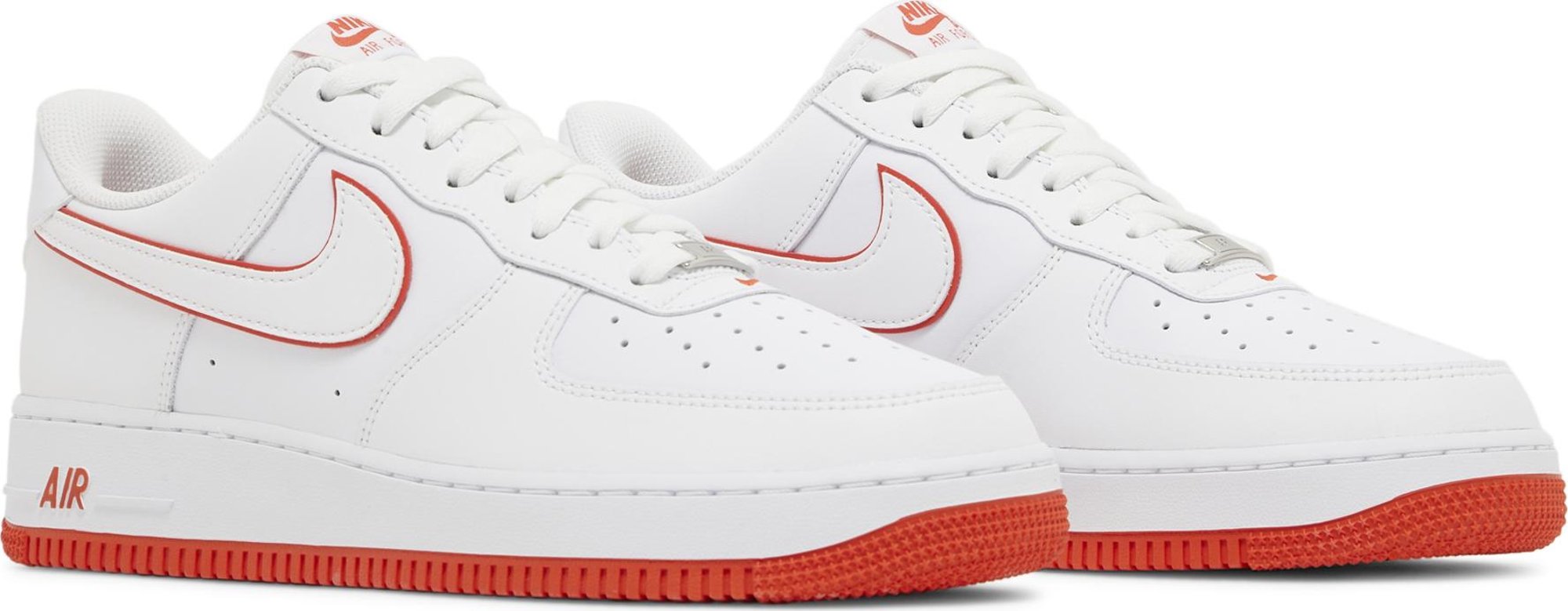 [DV0788-102] Mens Nike AIR FORCE 1 LOW '07 'WHITE PICANTE RED'