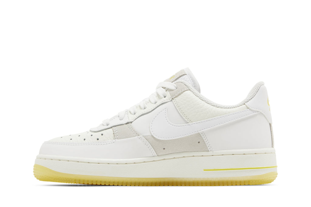 [FQ0709-100] Womens NIKE WOMEN'S AIR FORCE 1 LOW '07 'UV REACTIVE PATCHWORK WHITE MULTICOLOR YELLOW'