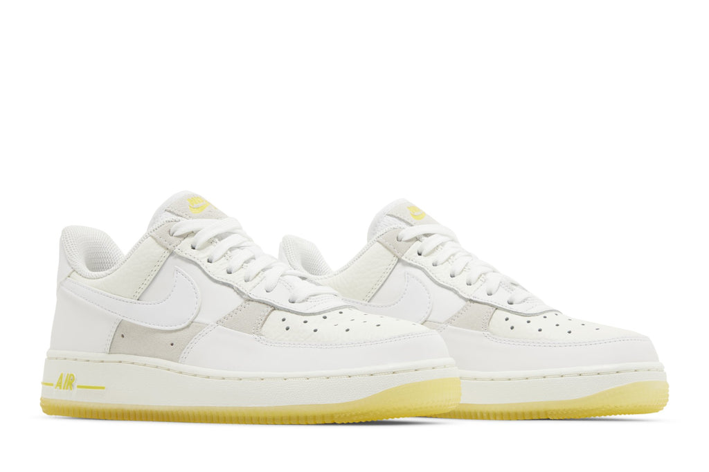 [FQ0709-100] Womens NIKE WOMEN'S AIR FORCE 1 LOW '07 'UV REACTIVE PATCHWORK WHITE MULTICOLOR YELLOW'