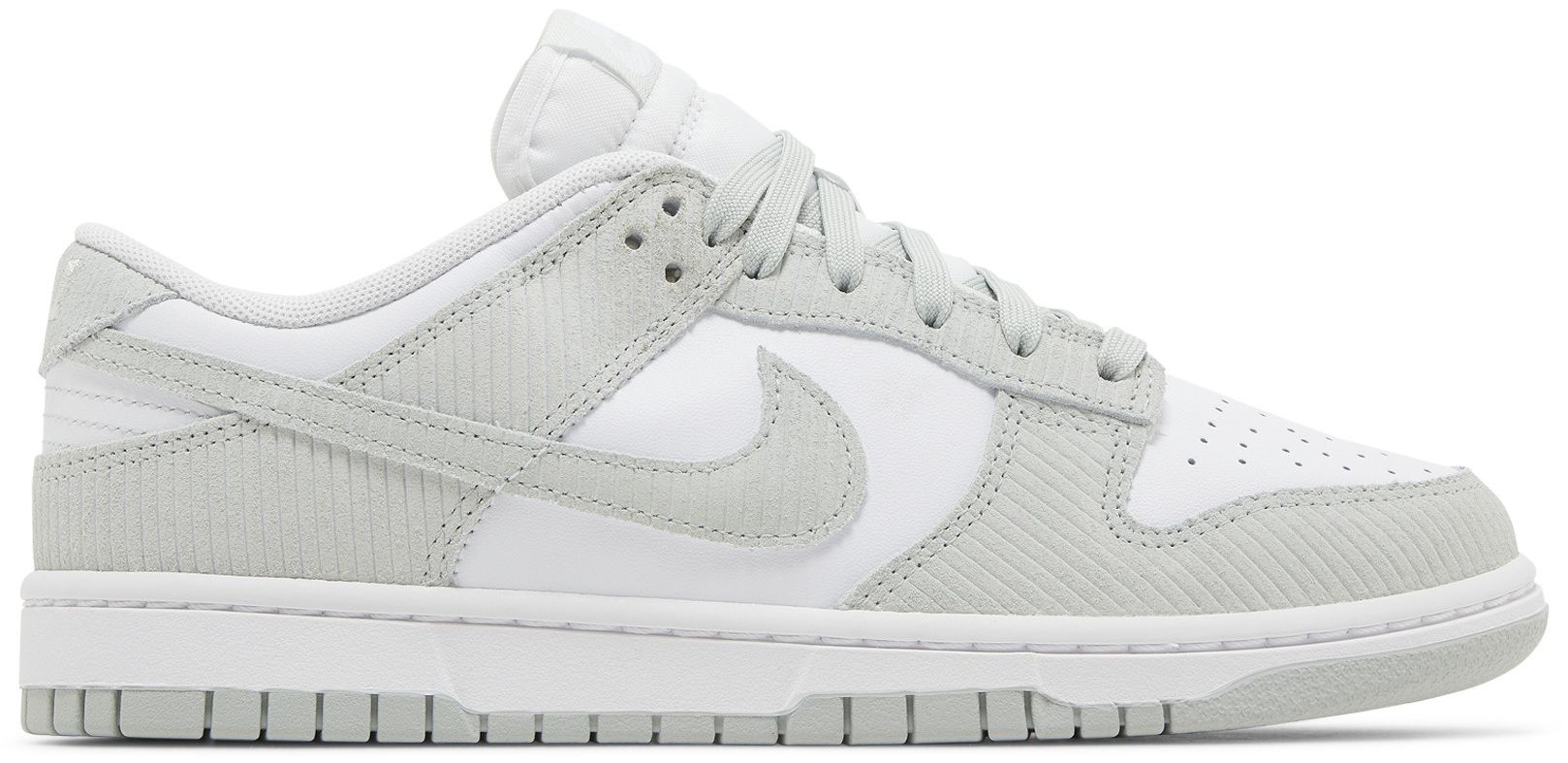 [FN7658-100] WOMENS NIKE DUNK LOW 'LIGHT SILVER CORDUROY'