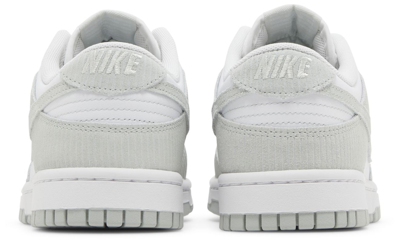 [FN7658-100] WOMENS NIKE DUNK LOW 'LIGHT SILVER CORDUROY'
