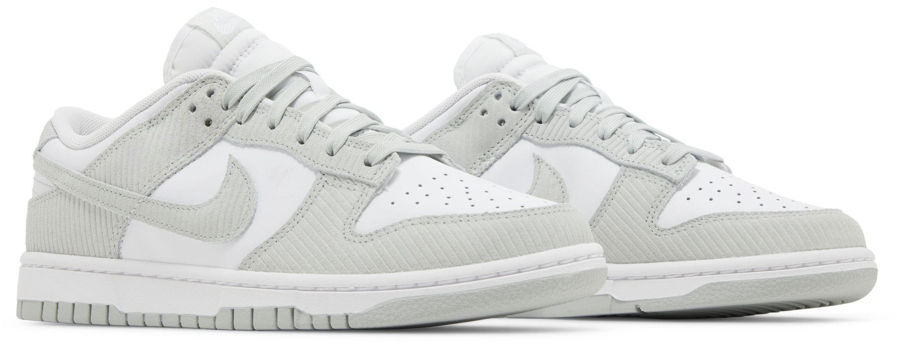 [FN7658-100] WOMENS NIKE DUNK LOW 'LIGHT SILVER CORDUROY'