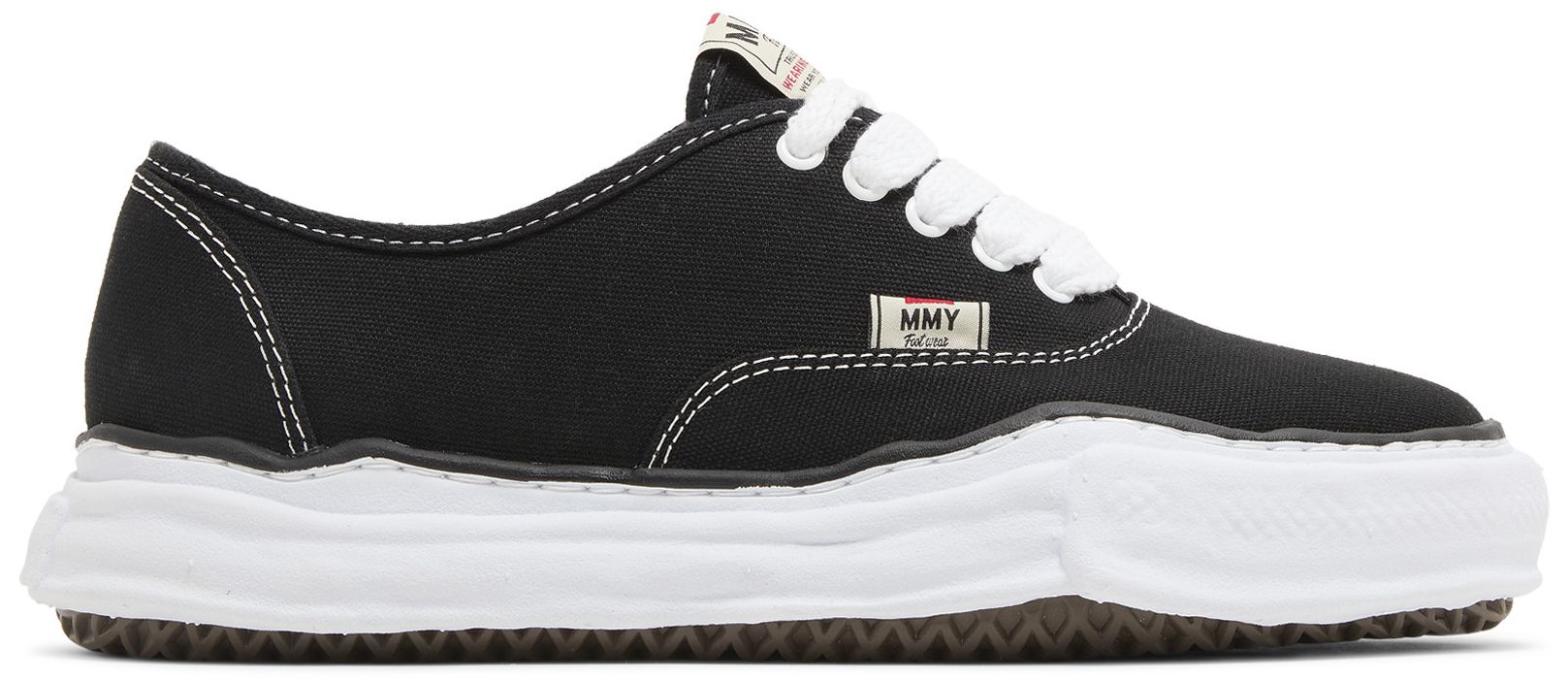 [A02FW704] Mens Maison Mihara Yasuhiro BAKER OG SOLE CANVAS LOW 'BLACK'