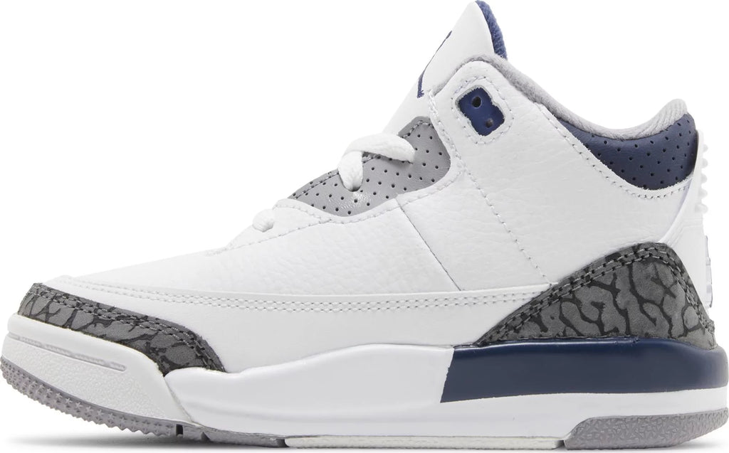 [DM0968-140] Toddlers Air Jordan Retro 3 'Midnight Navy' (TD)
