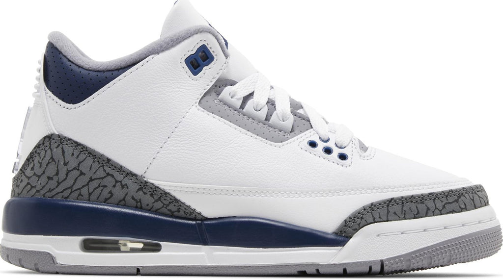 [DM0967-140] Grade School Air Jordan RETRO 3 'MIDNIGHT NAVY (GS)'