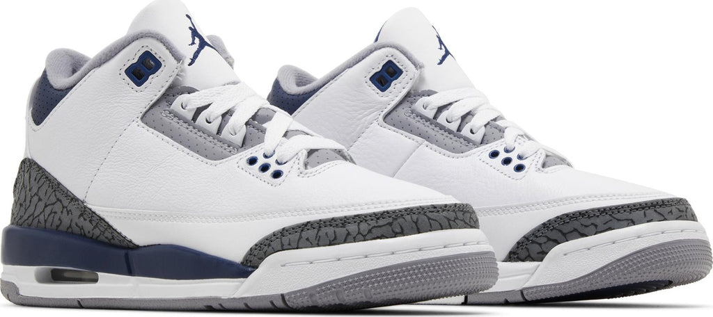 [DM0967-140] Grade School Air Jordan RETRO 3 'MIDNIGHT NAVY (GS)'